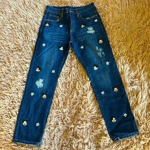 MonnaLisa, girls jeans, size 8, Mickey Mouse